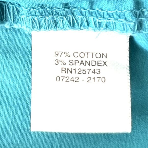 Christopher & Banks Women's Blue Capris Size 10 Stretch Mid Rise Straight Leg - Picture 7 of 12